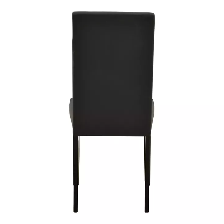 Καρέκλα Zeben pakoworld μαύρο PU με πόδι μαύρο rubberwood 43,5x55,5x93,5εκ
