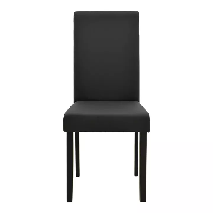 Καρέκλα Zeben pakoworld μαύρο PU με πόδι μαύρο rubberwood 43,5x55,5x93,5εκ