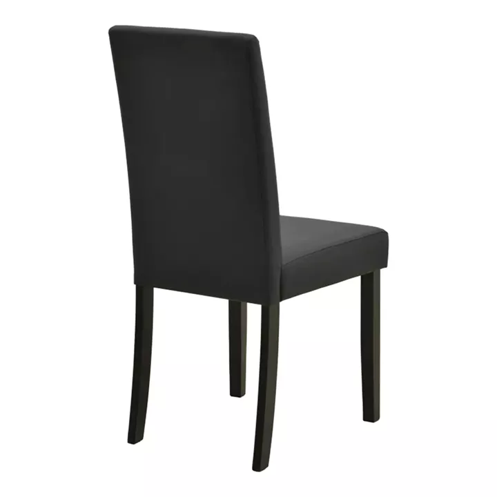 Καρέκλα Zeben pakoworld μαύρο PU με πόδι μαύρο rubberwood 43,5x55,5x93,5εκ