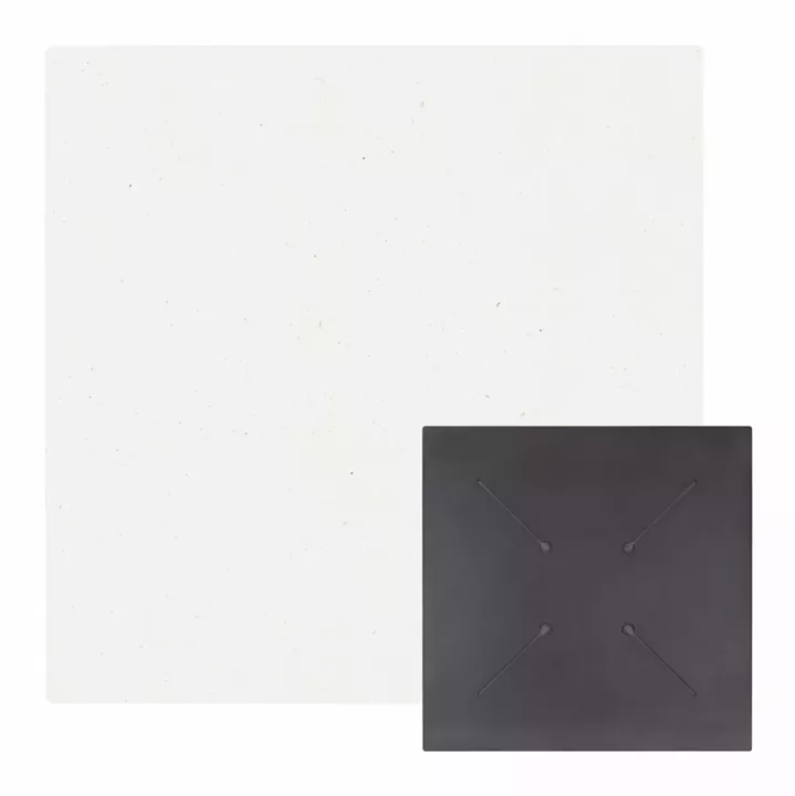 HPL TABLETOP HM5837.23 SQUARE IN WHITE COLOR 60X60cm