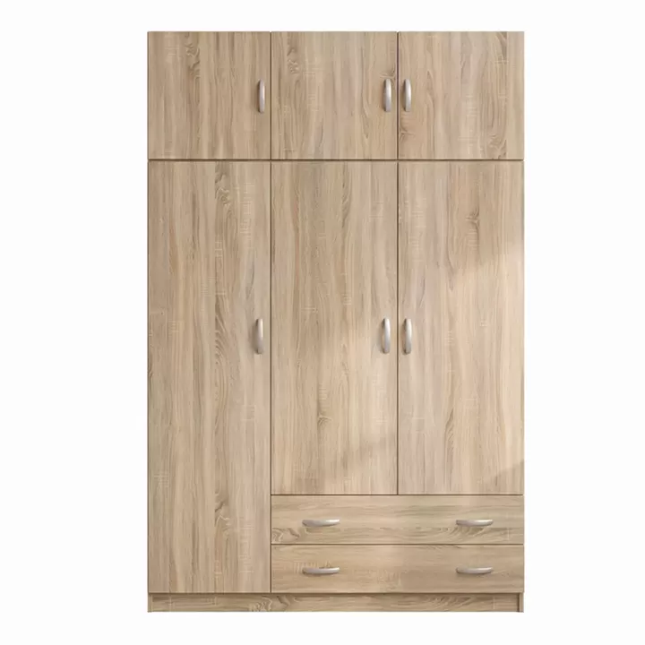 Ντουλάπα τρίφυλλη με πατάρι Alvia pakoworld sonoma 150x51x240εκ