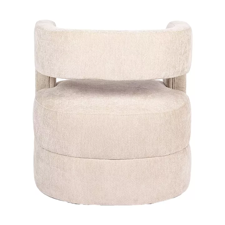 Armchair Coconda pakoworld beige fabric 63x68x71cm