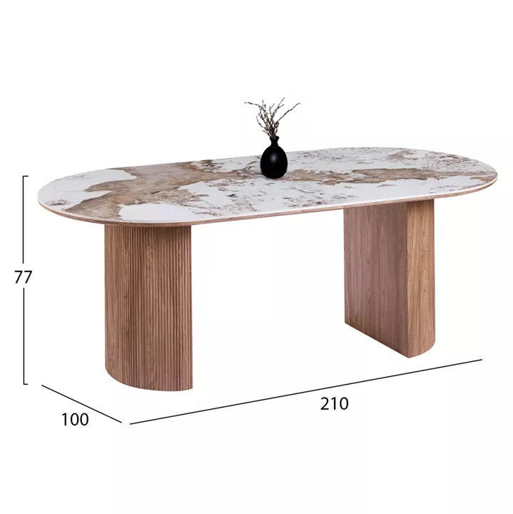 ΣΕΤ ΤΡΑΠΕΖΑΡΙΑΣ 7ΤΜΧ DETTON HM12100.02 ΚΕΡΑΜΙΚΟ TOP PANDORA--ΥΦΑΣΜΑ ΜΠΕΖ/ΚΑΦΕ