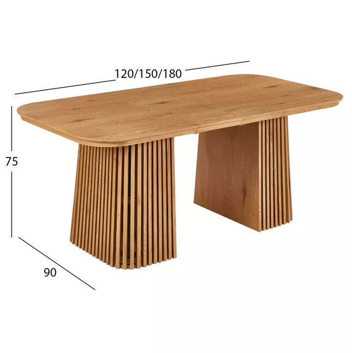 ΣΕΤ ΤΡΑΠΕΖΑΡΙΑΣ 7ΤΜΧ ΕΠΕΚΤΕΙΝΟΜΕΝΟ CORNEL HM12107.02 MDF--ΥΦΑΣΜΑ ΜΠΕΖ