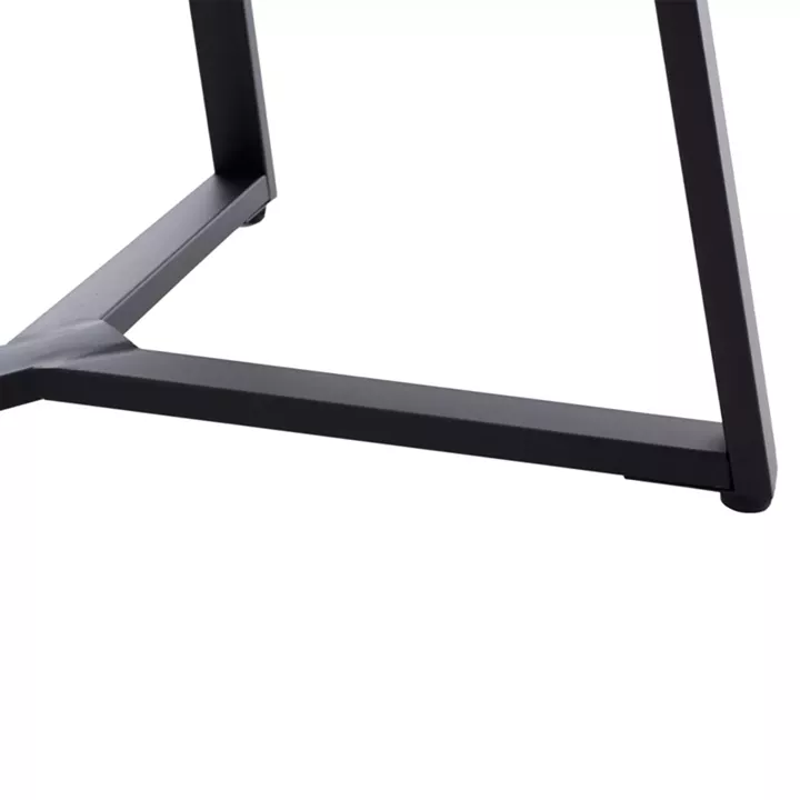 Vampor I  pakoworld metal table base in black shade 112x60x72cm