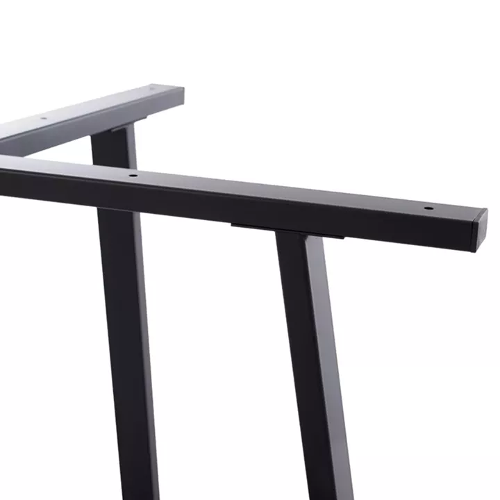 Vampor I  pakoworld metal table base in black shade 112x60x72cm