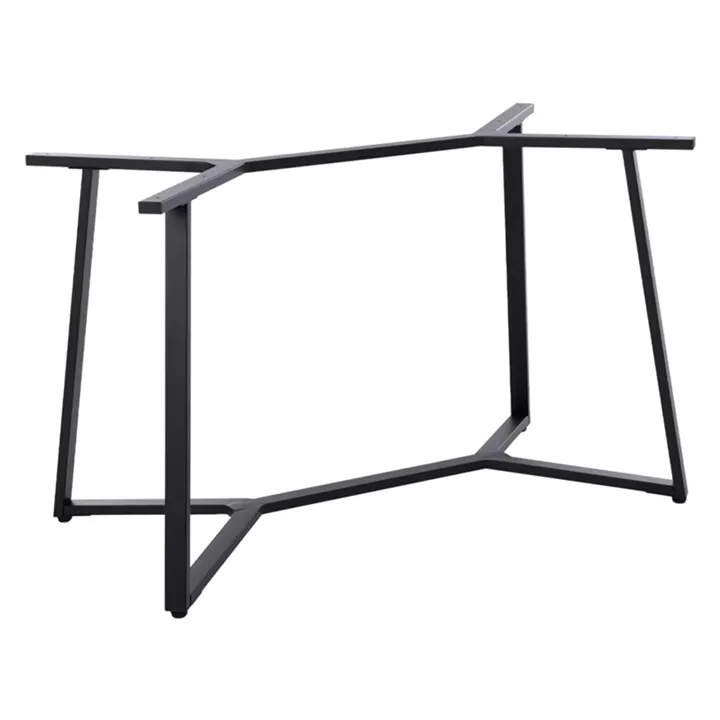 Vampor I  pakoworld metal table base in black shade 112x60x72cm