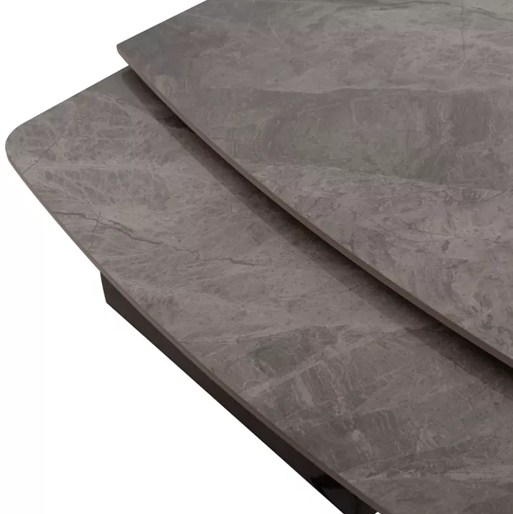 ΤΡΑΠΕΖΙ ΕΠΕΚΤΕΙΝΟΜΕΝΟ HOKU HM18410 ΚΕΡΑΜΙΚΟ TOP ΣΕ ΓΚΡΙ ΜΑΡΜΑΡΟ 165/240x90x75Υεκ.