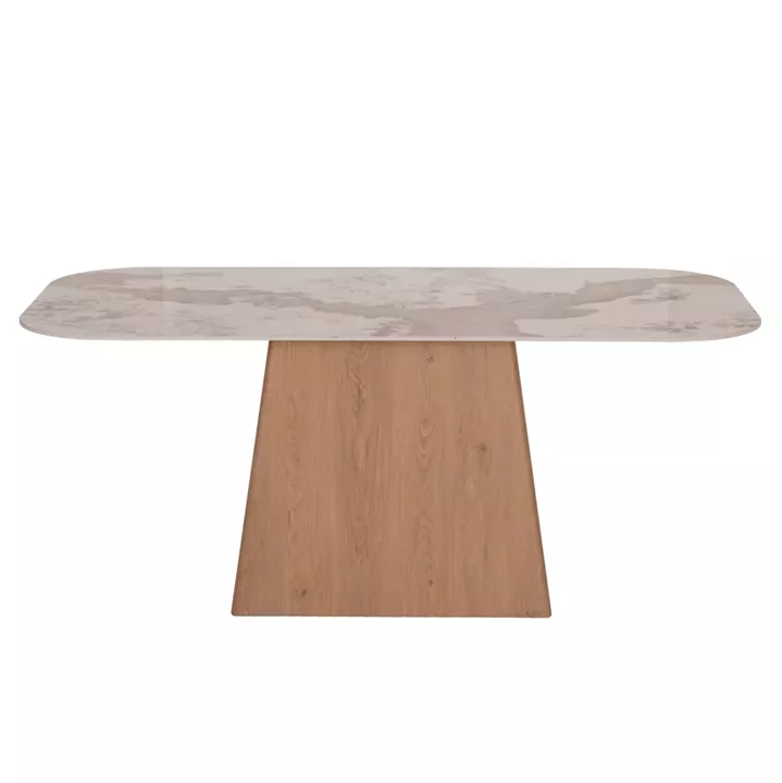 ΤΡΑΠΕΖΙ ΤΡΑΠΕΖΑΡΙΑΣ NORDU HM18414 MDF ΒΑΣΗ ΣΕ ΦΥΣΙΚΟ--ΚΕΡΑΜΙΚΟ TOP 180x90x76Υεκ.