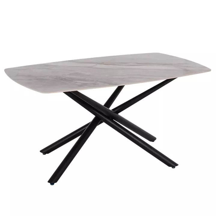 ΤΡΑΠΕΖΙ ΤΡΑΠΕΖΑΡΙΑΣ ISKA HM18420 ΚΕΡΑΜΙΚΟ TOP ΣΕ ΛΕΥΚΟ/ΚΑΦΕ ΜΑΡΜΑΡΟ 160x90x79Υεκ
