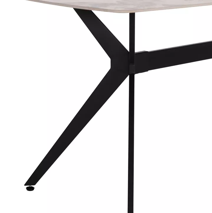 ΤΡΑΠΕΖΙ ΤΡΑΠΕΖΑΡΙΑΣ AIKA HM18421 ΚΕΡΑΜΙΚΟ TOP ΣΕ ΛΕΥΚΟ/ΧΡΥΣΟ ΜΑΡΜΑΡΟ 160x90x79Υεκ