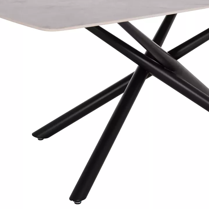 ΤΡΑΠΕΖΙ ΤΡΑΠΕΖΑΡΙΑΣ ISKA HM18423 ΚΕΡΑΜΙΚΟ TOP ΣΕ ΛΕΥΚΟ/ΚΑΦΕ ΜΑΡΜΑΡΟ 178x89x79Υεκ