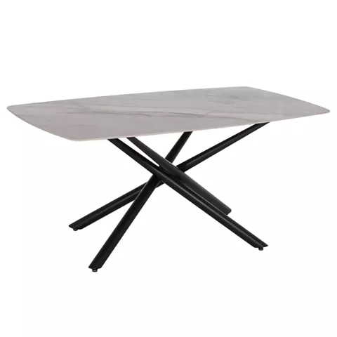ΤΡΑΠΕΖΙ ΤΡΑΠΕΖΑΡΙΑΣ ISKA HM18423 ΚΕΡΑΜΙΚΟ TOP ΣΕ ΛΕΥΚΟ/ΚΑΦΕ ΜΑΡΜΑΡΟ 178x89x79Υεκ