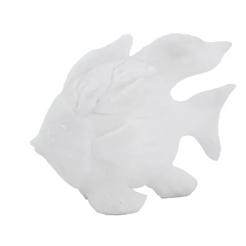 Artekko Animal Λευκό Διακοσμητικό Ψάρι Ρητίνης (33.5x15.5x27)cm