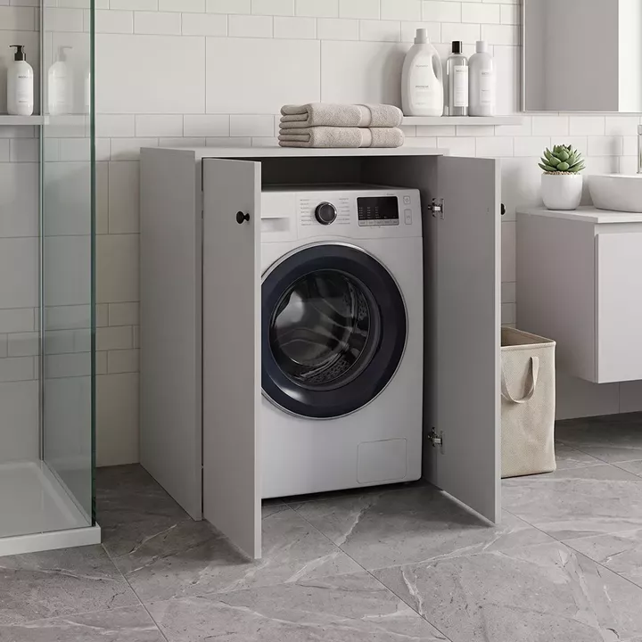 Ντουλάπι πλυντηρίου Bathy pakoworld λευκό 70x66x90εκ