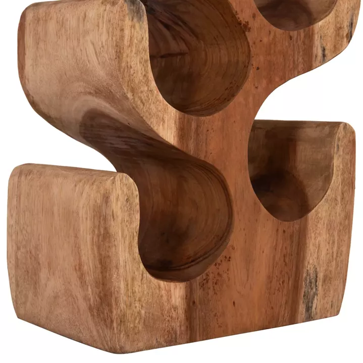 BOTTLE RACK 8-PLACE DIONY HM18232.11 SUAR WOOD--NATURAL COLOR 25x18x71Hcm.