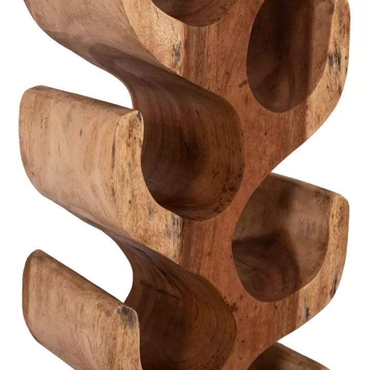 BOTTLE RACK 8-PLACE DIONY HM18232.11 SUAR WOOD--NATURAL COLOR 25x18x71Hcm.