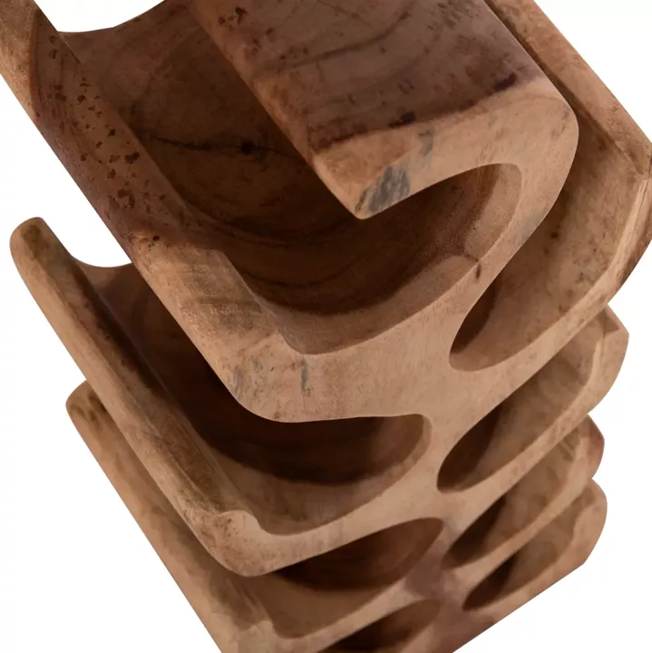 BOTTLE RACK 8-PLACE DIONY HM18232.11 SUAR WOOD--NATURAL COLOR 25x18x71Hcm.