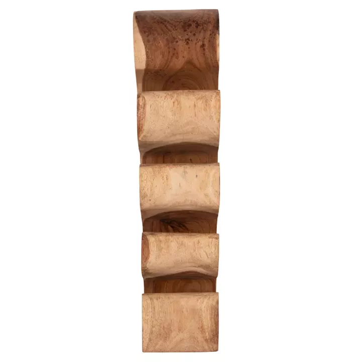 BOTTLE RACK 8-PLACE DIONY HM18232.11 SUAR WOOD--NATURAL COLOR 25x18x71Hcm.