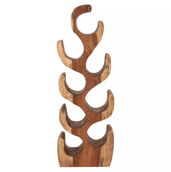 BOTTLE RACK 8-PLACE DIONY HM18232.11 SUAR WOOD--NATURAL COLOR 25x18x71Hcm.