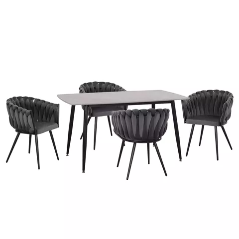 ΣΕΤ ΤΡΑΠΕΖΑΡΙΑΣ 5ΤΜΧ RAVEN HM12116.01 ΚΕΡΑΜΙΚΟ TOP ΓΚΡΙ ΜΑΡΜΑΡΟ--ΓΚΡΙ ΒΕΛΟΥΔΟ