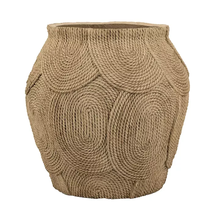 Artekko Cement Καφέ Τσιμεντένιο Κασπώ (38x38x37.5)cm