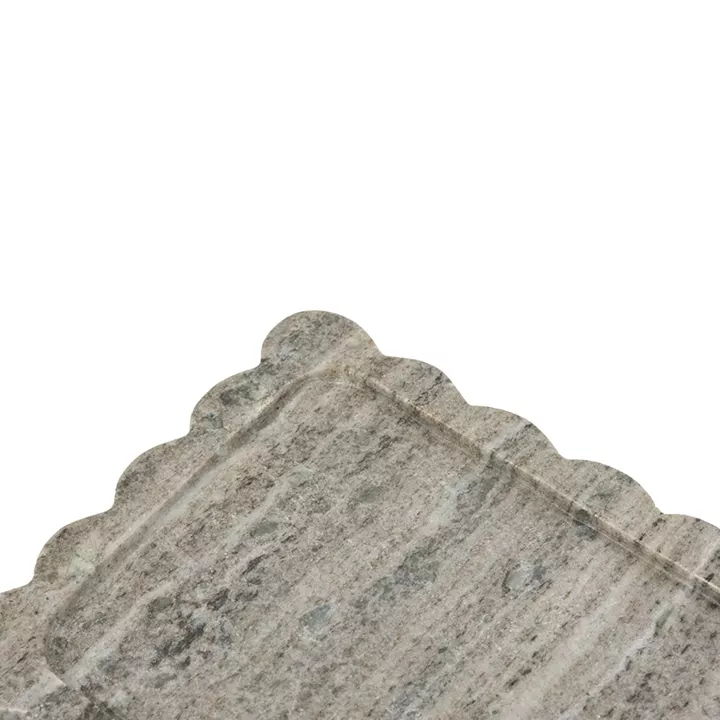 Artekko Marble Γκρι Μαρμάρινος Δίσκος Πλατό (35.5x20x1.8)cm