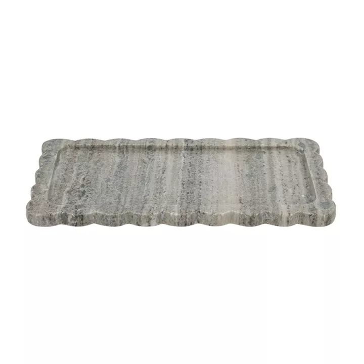 Artekko Marble Γκρι Μαρμάρινος Δίσκος Πλατό (35.5x20x1.8)cm