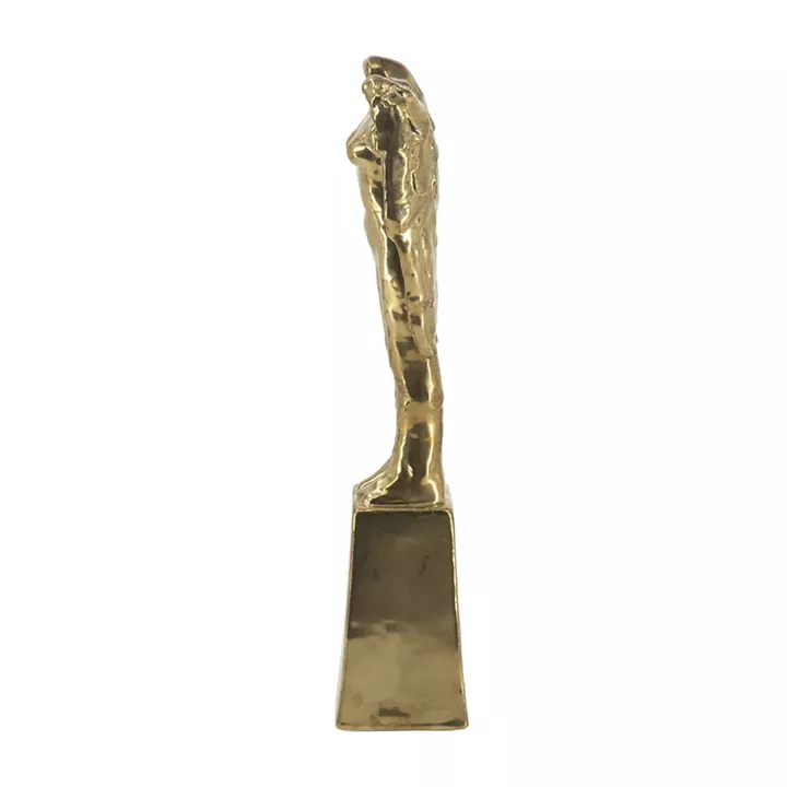 Artekko Figurine Χρυσό Κεραμικό Επιτραπέζιο Γλυπτό με Φιγούρα (18.5x9x52.5)cm