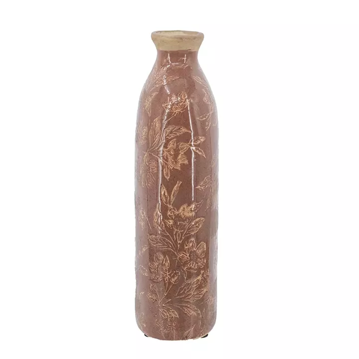 Artekko Aging Κόκκινο Κεραμικό Βάζο (12x7.5x26)cm