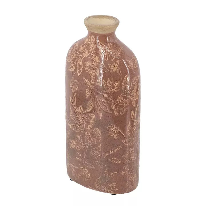 Artekko Aging Κόκκινο Κεραμικό Βάζο (12x7.5x26)cm