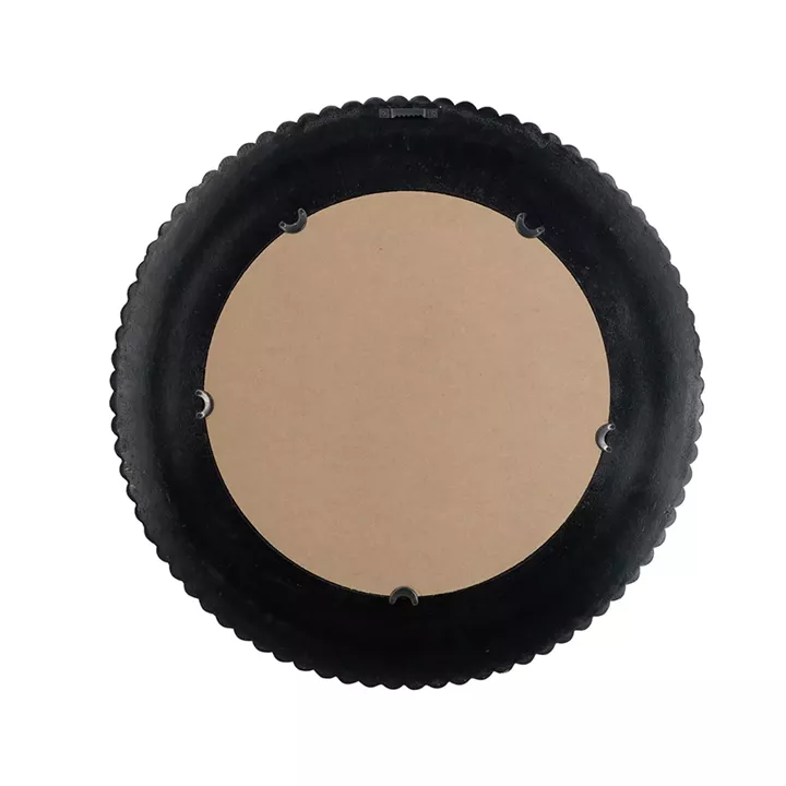 Artekko Mirror MDF Καθρέπτης Τοίχου σε Μαύρο με Χρυσό (67x3x67)cm