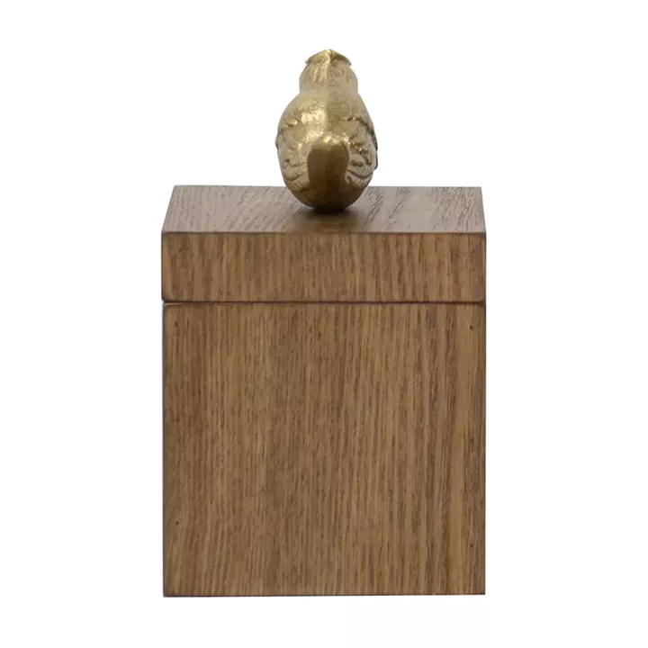 Artekko Solis Καφέ MDF Κοσμηματοθήκη Διακοσμητικό Κουτί (10x10x17)cm
