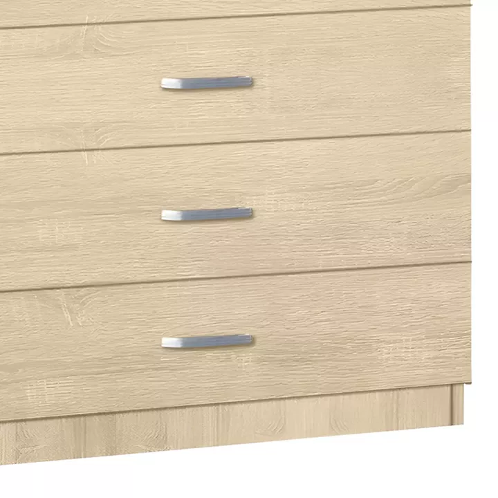 Gioko pakoworld chest of drawers with 5 drawers in natural shade 80x40x100cm
