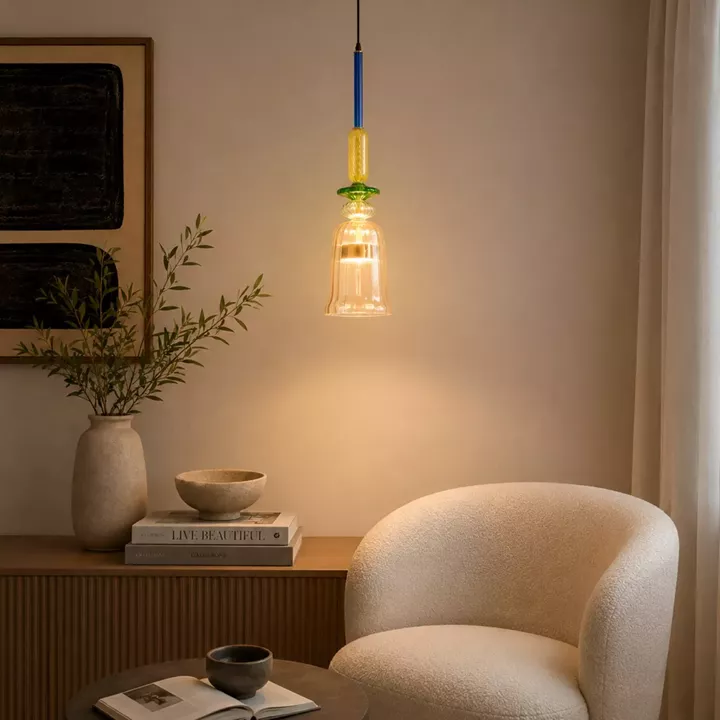 Artekko Rune Πολύχρωμο Μονόφωτο Φωτιστικό Οροφής LED (16x16)cm