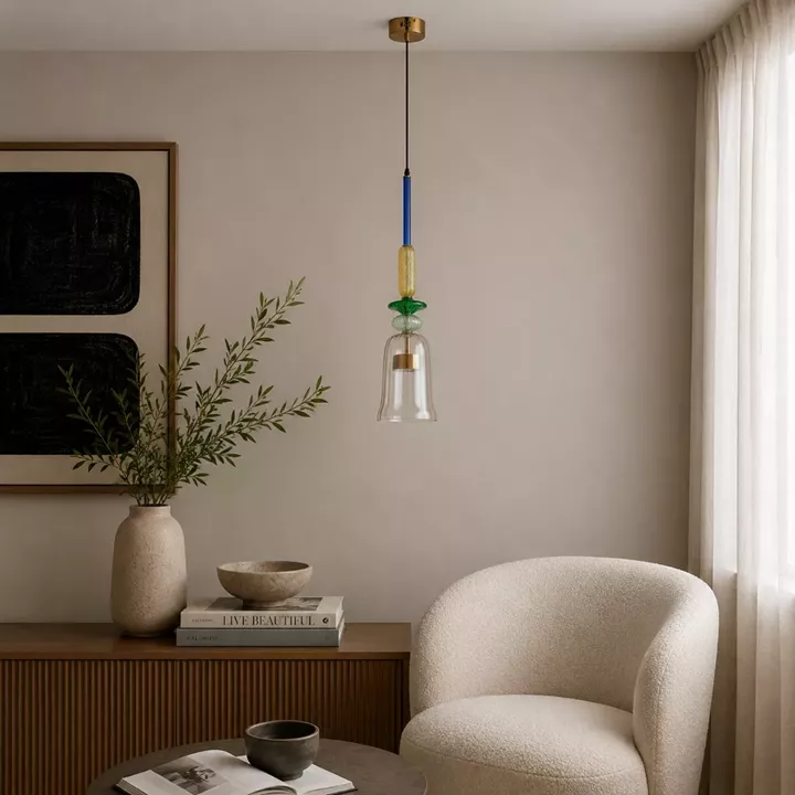 Artekko Rune Πολύχρωμο Μονόφωτο Φωτιστικό Οροφής LED (16x16)cm