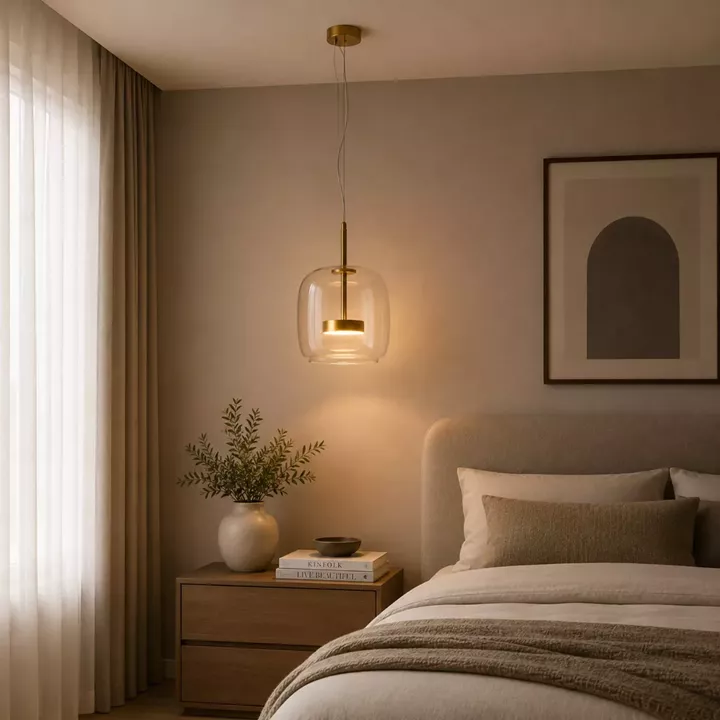 Artekko Rune Διάφανο Μονόφωτο Φωτιστικό Οροφής LED (26x26x25)cm
