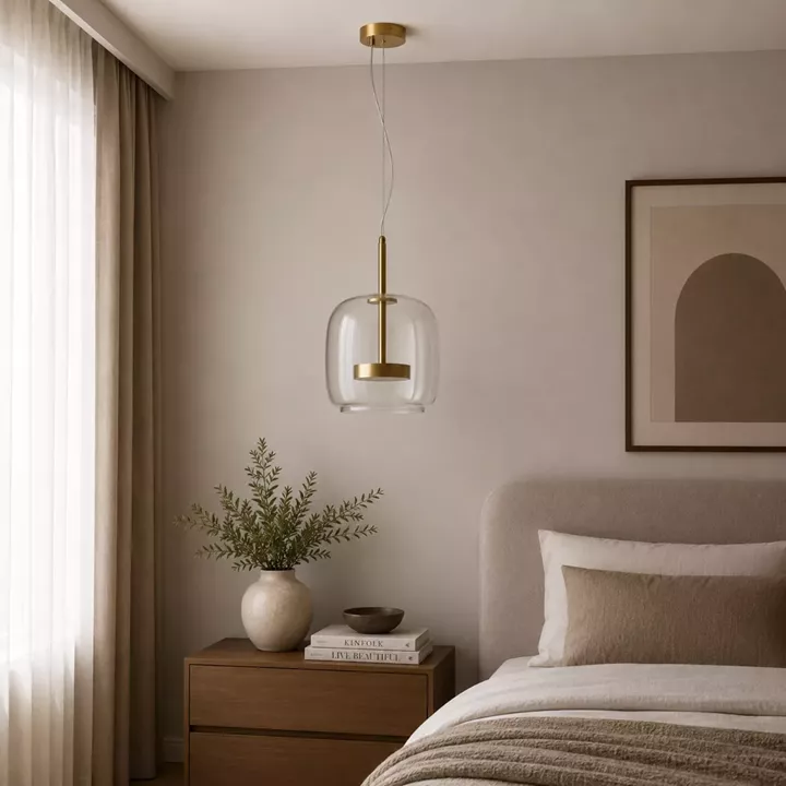 Artekko Rune Διάφανο Μονόφωτο Φωτιστικό Οροφής LED (26x26x25)cm