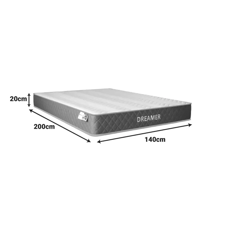 Dreamer pakoworld pocket spring double-sided mattress 20cm 140x200cm