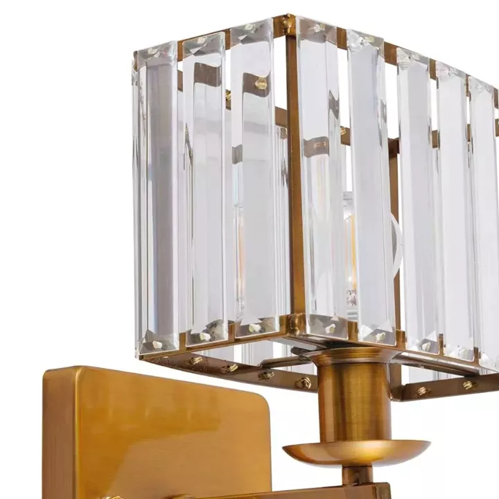 Artekko Iris Χρυσή Μεταλλική Μονόφωτη Απλίκα Ε14 (19.5x19.5x26.5)cm