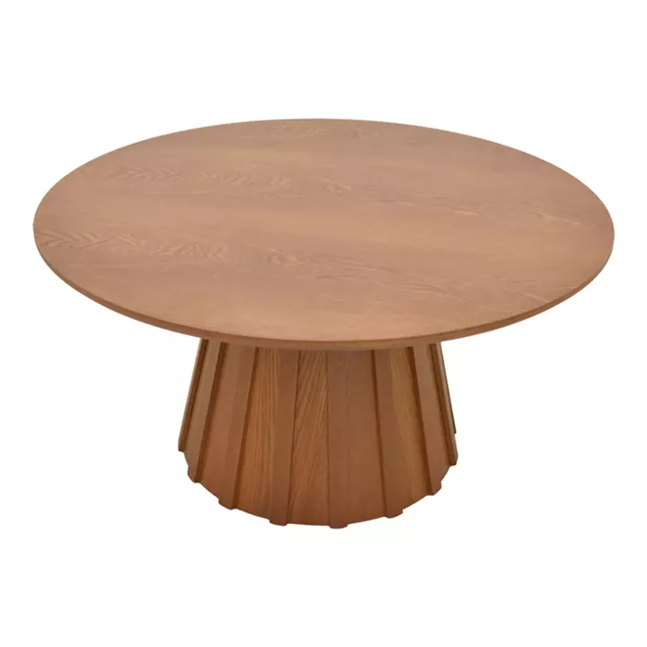 Coffee table Franzel pakoworld mdf walnut D80x40cm