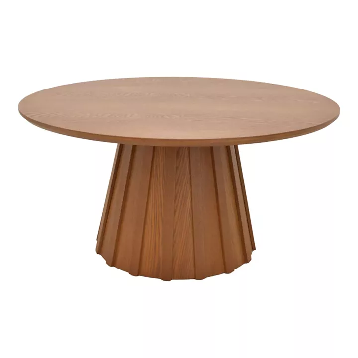 Coffee table Franzel pakoworld mdf walnut D80x40cm