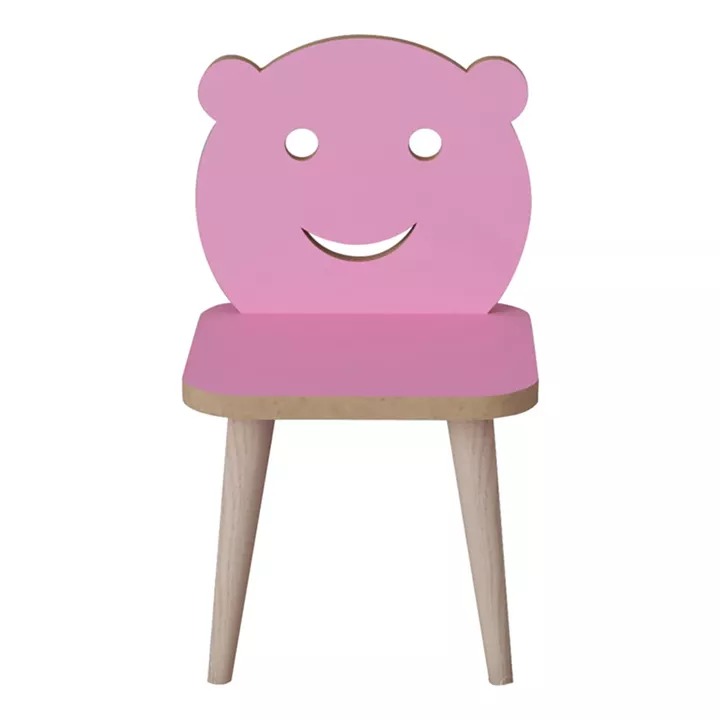 Jerry pakoworld children's chair pink-natural 30x30x52cm