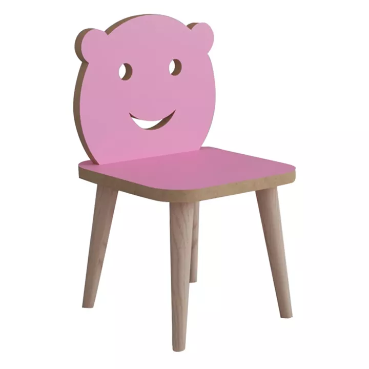 Jerry pakoworld children's chair pink-natural 30x30x52cm