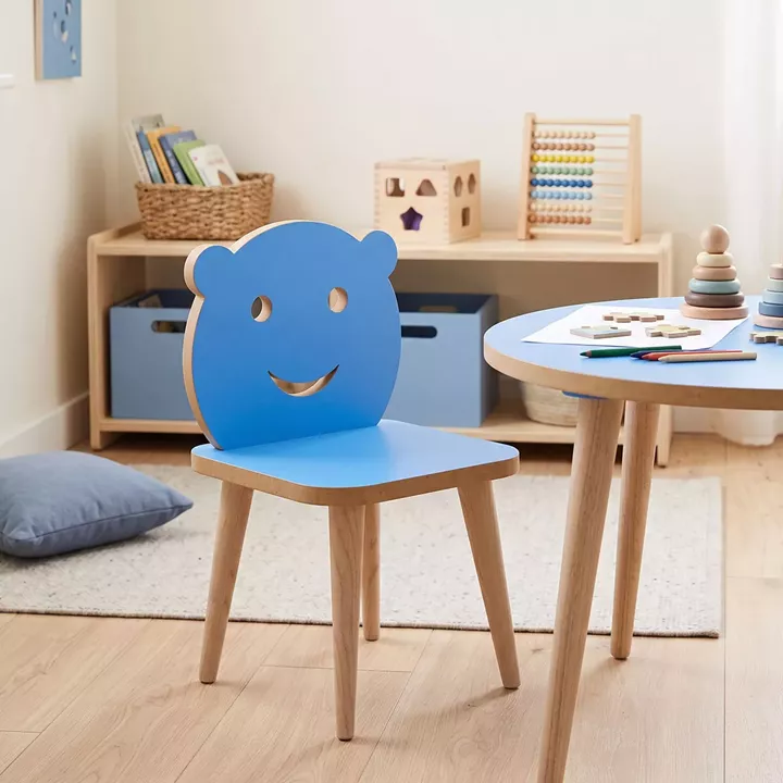 Jerry pakoworld children's chair blue with natural 30x30x52cm