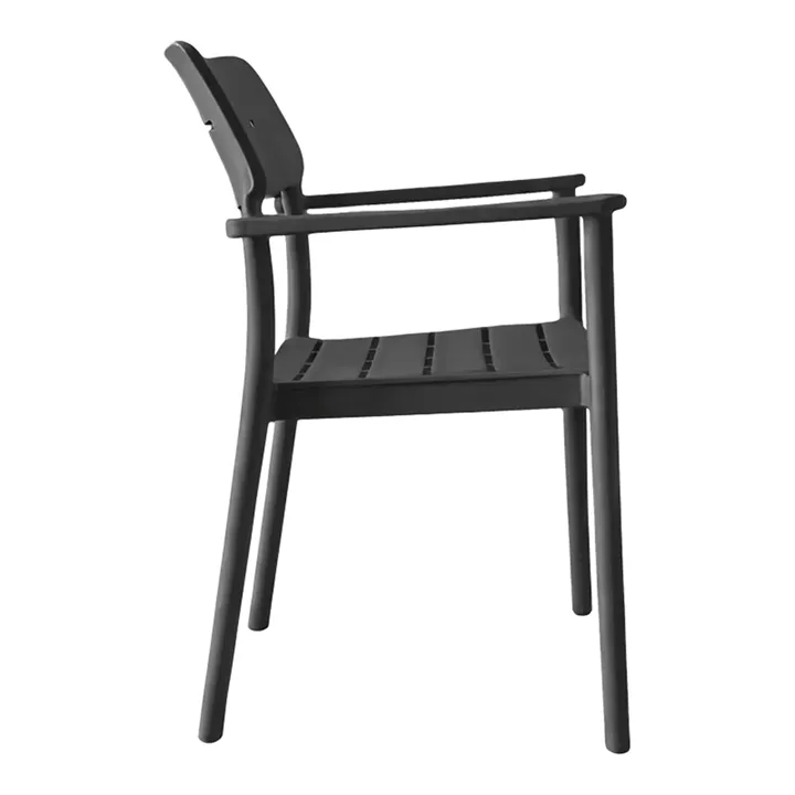 Armchair Pilma pakoworld anthracite PP 57x54x82cm