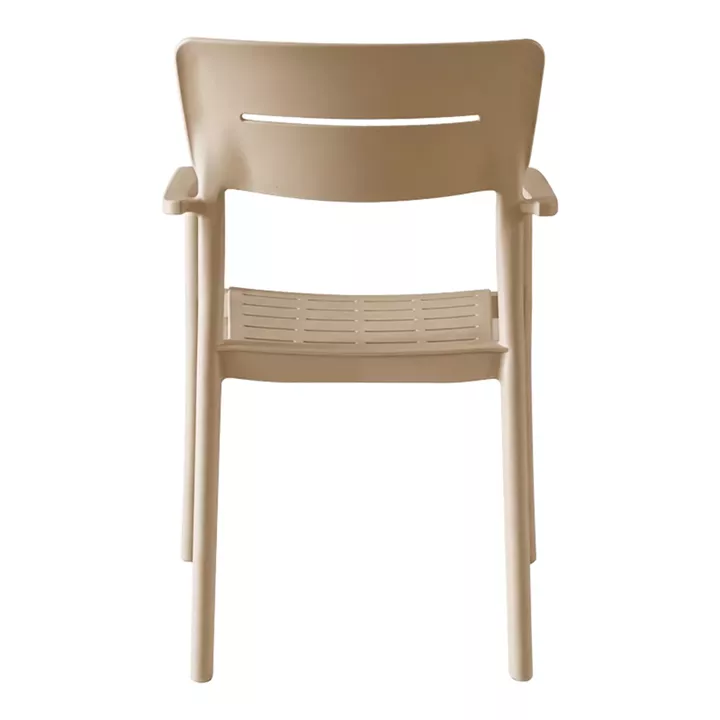 Armchair Pilma pakoworld cappuccino PP 57x54x82cm