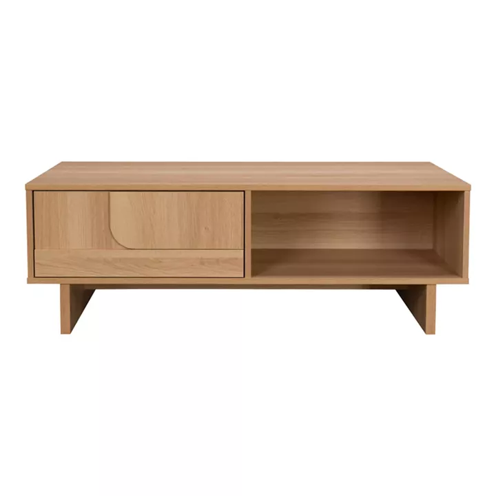 Jenfia pakoworld mdf coffee table in natural shade 110x55x38.5cm