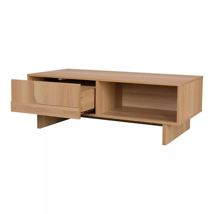 Jenfia pakoworld mdf coffee table in natural shade 110x55x38.5cm