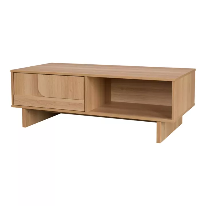 Jenfia pakoworld mdf coffee table in natural shade 110x55x38.5cm